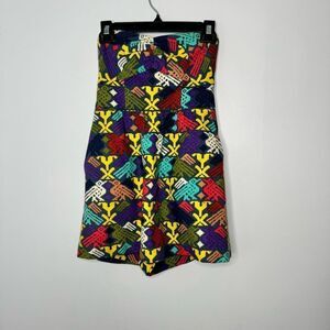 Tibi Multicolor Knit Skort Romper Dress size 2